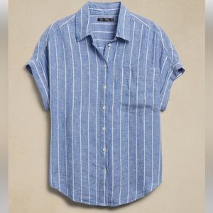 NWT Banana Republic Linen Resort Shirt